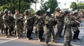 Estados Unidos: ejército bailó la Macarena en medio de las protestas sociales [VIDEO]