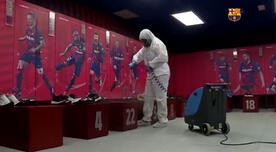 Barcelona desinfectó instalaciones del Camp Nou a pocas horas del duelo ante Leganés