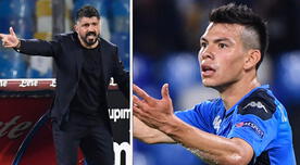 Napoli en problemas: Gattuso expulsó de los entrenamientos a 'Chucky' Lozano