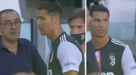 Cristiano Ronaldo y su gesto que confirma la mala relación con Sarri