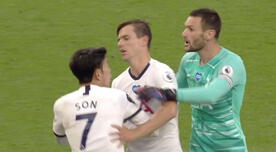Hugo Lloris casi se agarra a golpes con Son Heung-Min en el Tottenham vs Everton [VIDEO]