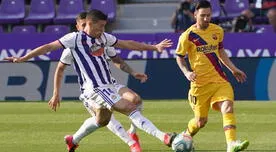 Barcelona venció 1-0 a Valladolid y continúa en la lucha por LaLiga [RESUMEN]