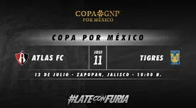 VER Tigres vs Atlas EN VIVO vía TUDN por la Copa GNP México 2020
