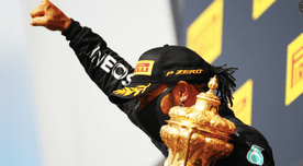 Sigue su reinado: Lewis Hamilton ganó el GP de Gran Bretaña con un neumático pinchado 