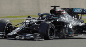 F1: Así fue la llegada a la meta de Hamilton con un neumático pinchado [VIDEO]