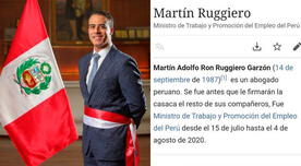 Usuarios colocan peculiar descripción en perfil de Martín Ruggiero en Wikipedia