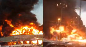 Gigantesco incendio consume el mercado de Ajman en Emiratos Árabes [VIDEO]