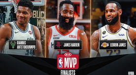 LeBron James, Giannis y James Harden los finalistas para el MVP de la NBA