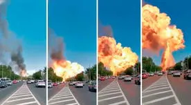 Rusia: fuerte explosión se registra en gasolinera y deja 12 heridos [VIDEO]