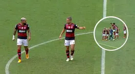 Gabigol y Diego Alves casi se van a las manos en el empate de Flamengo ante Botafogo