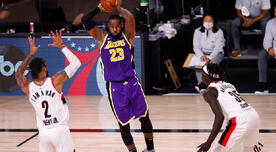 ¡Paliza de los Lakers! El equipo de LeBron James ganó 135-115 a Trail Blazers