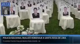 PNP rinde homenaje por el día de Santa Rosa a los más de 400 policías muertos por COVID-19 [VIDEO]