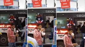 TikTok: "Capitán América" es captado trabajando de cobrador en bus de Lima [VIDEOS]