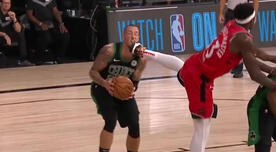 Siakam realizó increíble patada para bloquear a Theis en el Raptors vs Celtics por la NBA [VIDEO]