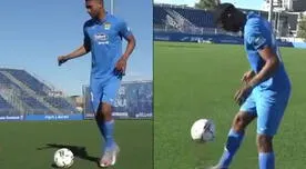 Aldair Fuentes mostró toda su calidad para dominar el balón en Fuenlabrada [VIDEO]