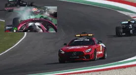 Max Verstappen y Piere Gasly quedaron fuera del GP de Toscana tras maniobra Kimi Raikkonen [VIDEO]