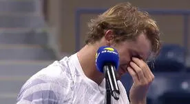 Alexander Zverev se quebró tras perder la final del US Open 2020
