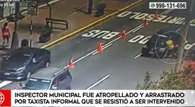 Inspector municipal fue atropellado por taxista informal en Miraflores [VIDEO]
