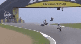 Hermano de Valentino Rossi sufrió brutal caída en Moto2 – VIDEO
