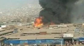 San Juan de Lurigancho: se registra incendio en zona comercial de Canto Grande - VIDEO