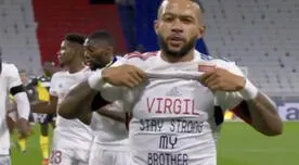 Memphis Depay envió un emotivo mensaje a Virgil van Dijk - VIDEO