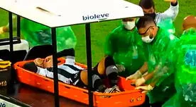 Botafogo: Alexander Lecaros ocasiona penal a favor pero sale lesionado -VIDEO