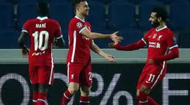 Con hat trick de Diogo Jota, Liverpool goleó 5-0 al Atalanta por la Champions 