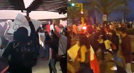 Miraflores: manifestantes protestan en contra de la vacancia presidencial - VIDEO