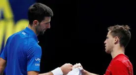 Djokovic venció por 2-0 a Schwartzman por ATP Finals de Londres 