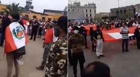Fuerzas Armadas en retiro realizó una marcha pacífica en el Centro de Lima - Video