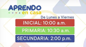Aprendo en casa vía TV Perú: EN VIVO - revisa las clases de hoy, martes 24