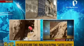 Policía descubre túnel de 200 metros cerca a penal Castro Castro en San Juan de Lurigancho