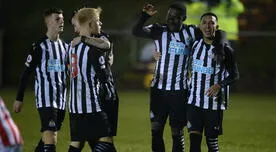 Rodrigo Vilca celebró su primer gol con Newcastle en la Premier League 2 - VIDEO