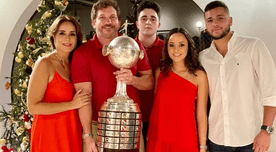 Presidente de Conmebol celebró la Navidad con el título de la Copa Libertadores en casa - FOTO