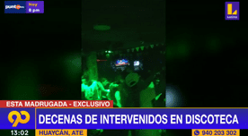 Ate: al menos 100 personas fueron intervenidas celebrando en discoteca de Huaycán - Video