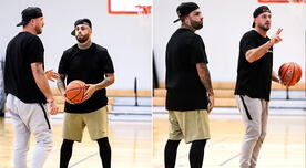 Nicky Jam entrena baloncesto profesional gracias a Mike Souza, mánager de estrellas de NBA