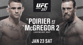 UFC 257: horarios y dónde ver el gran evento Poirier vs McGregor 2