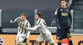 Juventus ganó 3-2 al Genoa y avanzó a los cuartos de final de la Coppa Italia - RESUMEN