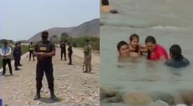 Fuerzas Armadas rondan el río Lurín para evitar ingreso de bañistas - VIDEO