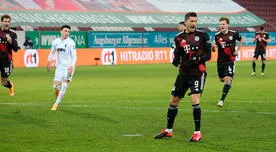 Bayern, líder inamovible; venció 1-0 al Augsburgo por la Bundesliga 