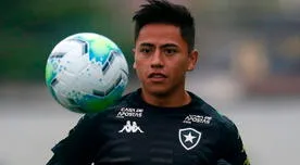 Alexander Lecaros superó el COVID-19 y alista su regreso en Botafogo