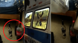 Puno: serenos hallaron bebidas alcohólicas al interior de una ambulancia - Video