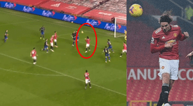 Edinson Cavani anotó su primer gol en Old Trafford con letal cabezazo en el United vs Southampton - VIDEO