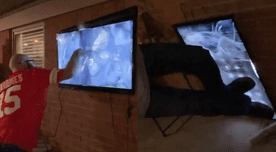 Super Bowl LV: Hincha del Chiefs rompió su televisor a puñetazos tras derrota y se vuelve viral