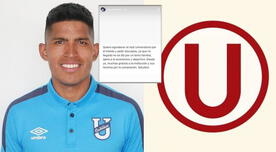 Bruno Vides se disculpa con Universitario: "No se dio por un tema familiar"