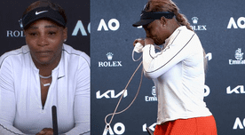 Serena Williams abandonó el Australian Open entre lágrimas: "Si un día me retiro, no se lo diré a nadie"