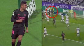 Cabezazo contundente: Casemiro marca el 1-0 del Real Madrid ante Valladolid - VIDEO