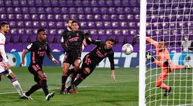 Real Madrid venció 1-0 al Valladolid y se puso a 3 puntos del líder Atlético