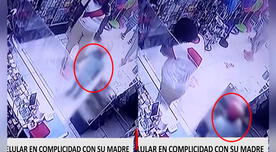Tumbes: niño roba celular dentro de una tienda con la ayuda de su madre