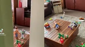 ¡Tienen vida! Juguetes de Toy Story son captados moviéndose en una habitación - VIDEO